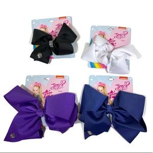 JoJo Siwa Hair Bows Solid Colors 4 pack of bows